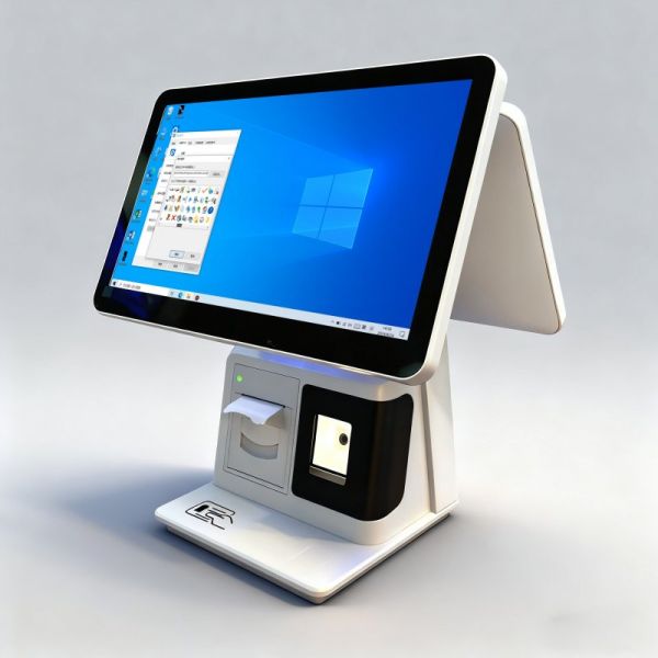 27/32 Inch Floor Standing Touch Screen Self Service Kiosk with 1920X1080 Resolution for Self Ordering and Interactive Use