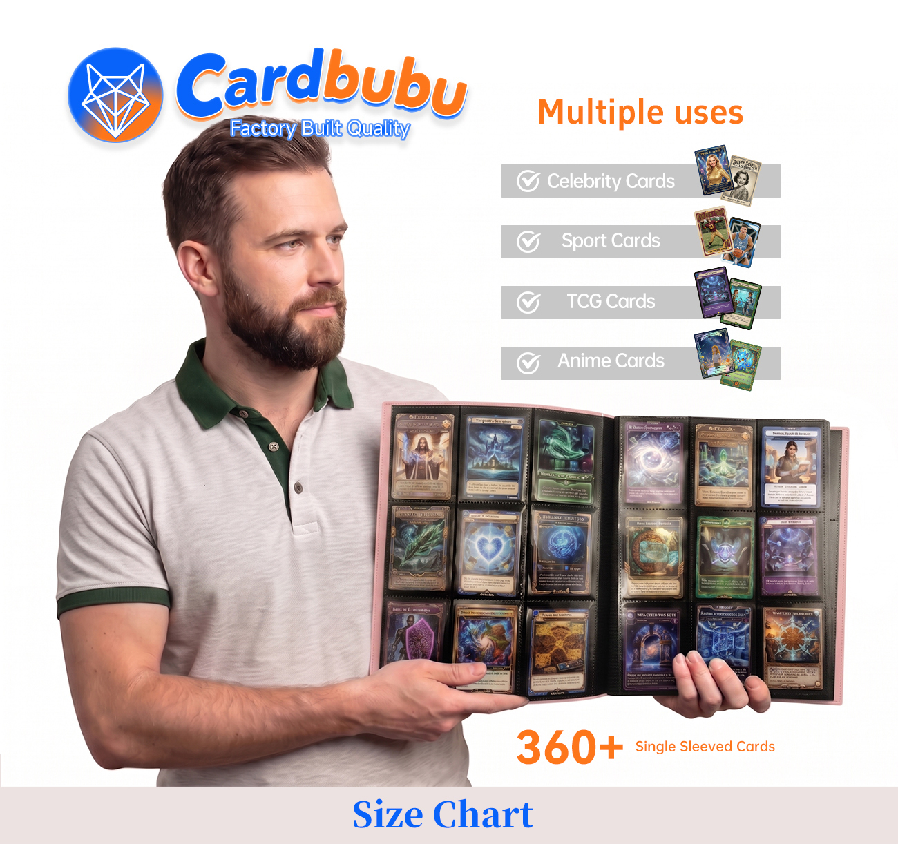 Portable 9 Pocket Trading Card Binder Manufacturer for Wholesale Supply PT CG