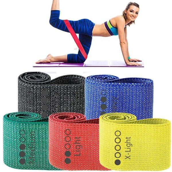Mini Tension Anti Slip Pull Resistance Band For Fitness Strength Training Pilates Yoga Sports