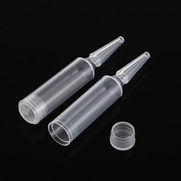 Serum Plastic Ampoule Packaging , Small Empty Lotion Bottles 16mm Diameter