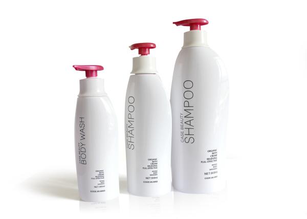 800ml Amazing Empty Plastic Shampoo Bottles Streamlined Shape Design
