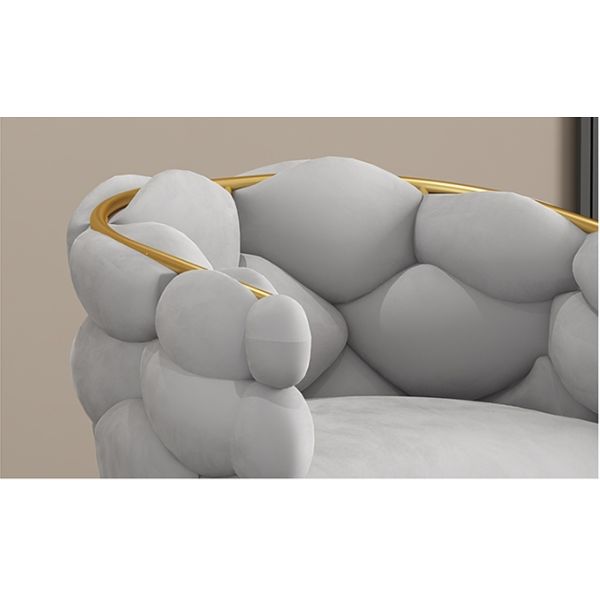 Metal Artist Dressing Table Chair Gold Makeup Blue Gray Velvet