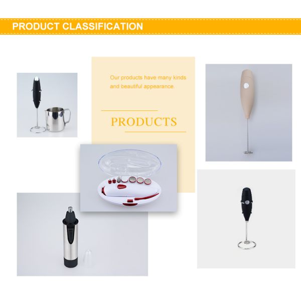 2023 Battery Operated Stainless Steel Whisk Electric Coffee Frother for Milk Frothing