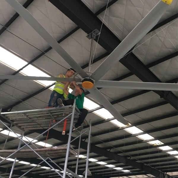 18FT Low Noise Aluminium Ceiling Fan for Commercial Ventilation in Cowshed Animal Farm