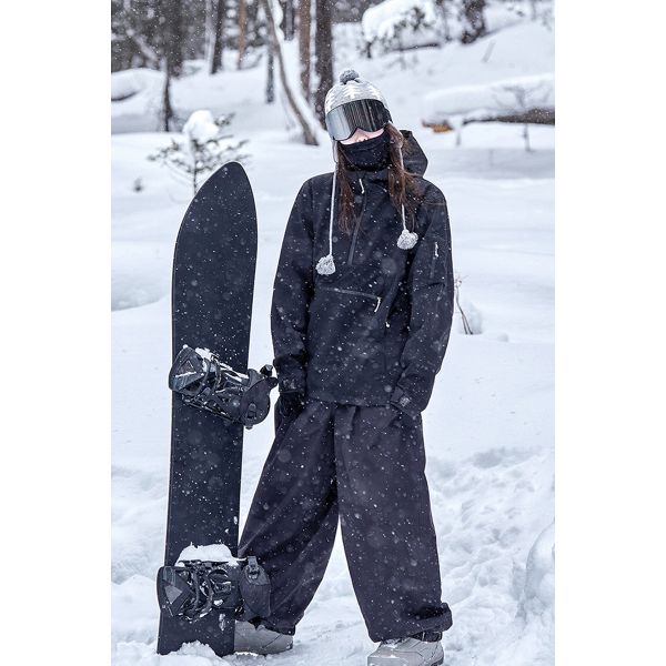 Custom OEM 3L Waterproof Windproof Snowboard Ski Hoodie Winter Couple Ski Jacket