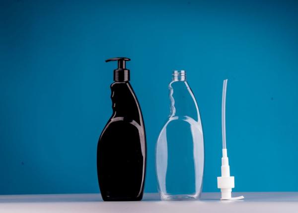 100g 200g 400g Plastic Lotion Bottles Flat Shampoo Bottle With Cap