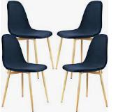 Luxury Modern Velvet Covered Dining Chairs With Metal Legs