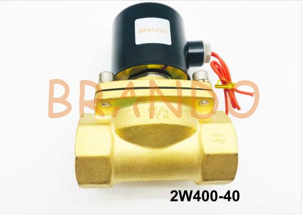 Professional Application in Water Treatment 1 1/2'' Automation Solenoid Water Valve 2W400-40