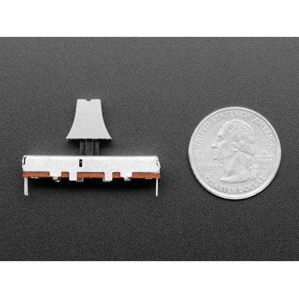 Plastic Knob Slide Potentiometer Adafruit Industries 4271 10K Linear Resistance Ideal for Voltage Gauging