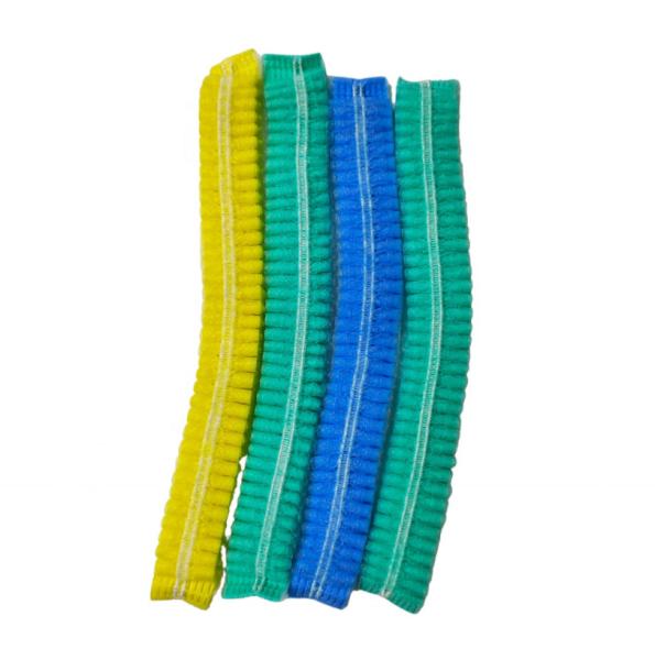 S&J Disposable non woven medical bouffant nurse cap elastic disposable cheap clip caps