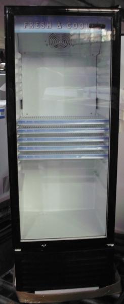 Auto Defrost Beverage Cooler Refrigerator With Self Closing Glass Door,350L Commercial Fridge without Canopy