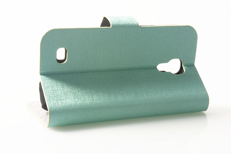 White PU Leather Wallet Case For Samsung Galaxy S4 With Sleep Fuction