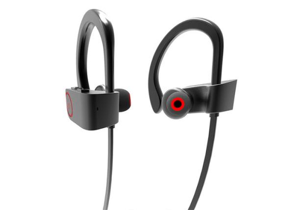 USB Charging Waterproof Workout Headphones , Water Resistant Bluetooth Earphones