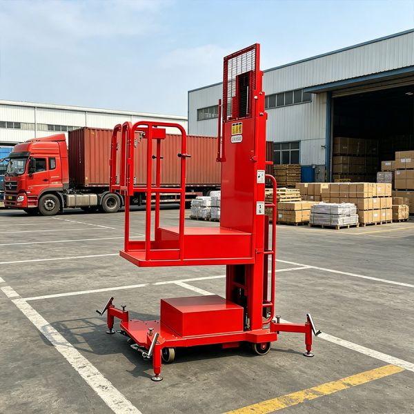 4.5m 200kg Premium Semi Electric Vertical Mast Lift Aerial Order Pickers