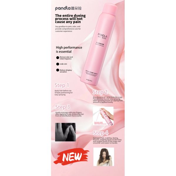 Pandla OEM 200ml Scalp Hydrate Protection Isolate Spray Professional Scalp & Hair Guard for Coloring, Bleaching, Perming