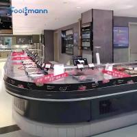 Caixa refrigerada livre refrigerando do refrigerador da carne de Display Fridge Frost do carniceiro do fã