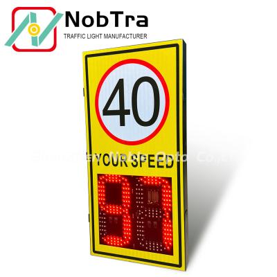 Traffic Sign Installation Digital Speed Limit Signs with Mounting Brackets and 1 Years