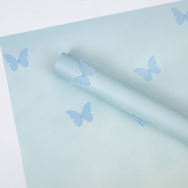 85GSM CMYK Printed Butterfly Florist Wrapping Paper Rolls For Girls Gift Packing