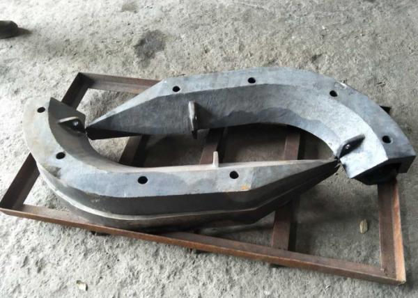 Wear resistant Cast Iron NiCr 1-550/AS2027 Guide Rail Curve with good abrasion resistance