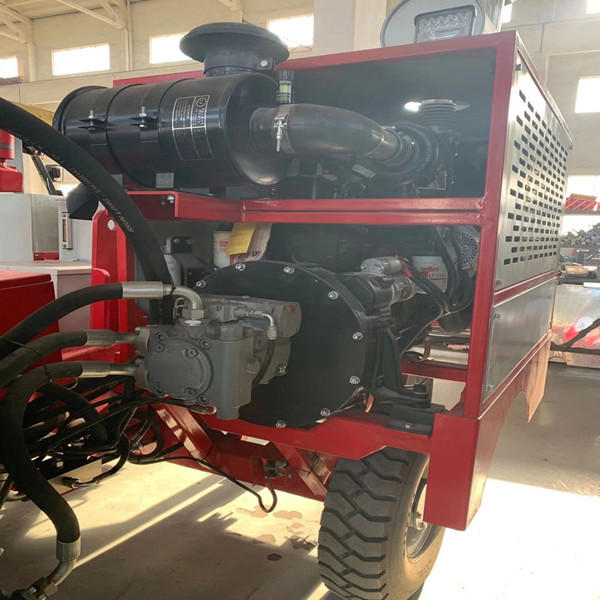 7 машина пулера кабеля зубчатого кривошипного диска дизельная максимальная 60KN 6T пазов гидравлическая