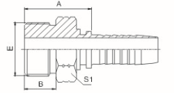 Высокий покрытый цинк РоХС стали углерода концевой заделки шланга гидросистемы давления