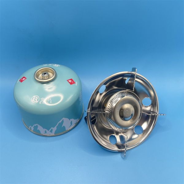 Mini quemador de gas compacto para acampar y viajar - estufa de propano portátil