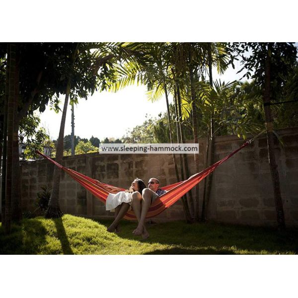 Outdoor Quick Dry Heavy Duty South American Hammock Ocean Replacement Orange Yellow Stripe
