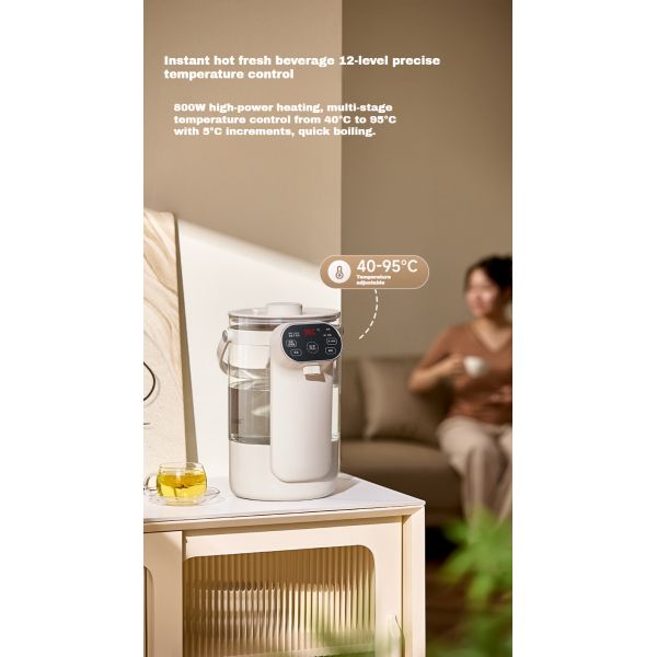 3L Capacity Thermostatic Electric Kettle 800W 12 Gear Water Temperature Adjustment