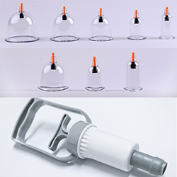Y1 Professional AS/ABS Ventouse Hijama Cups 8 Cups for Chinese Medicine Apparatus