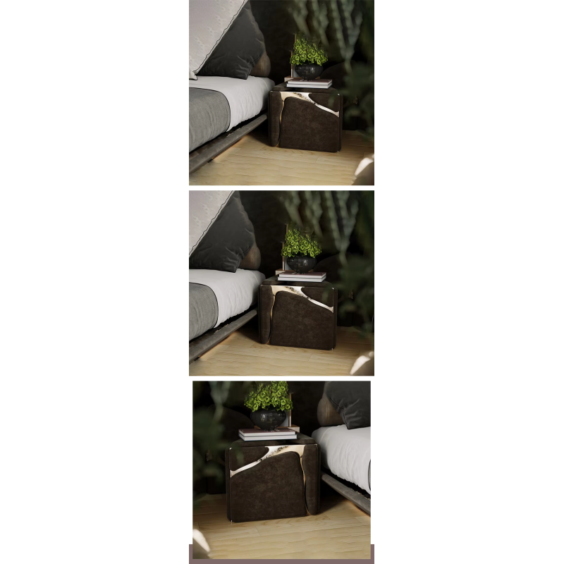 Home Furniture Bedroom Luxury Night Stand with Drawers Italian Design Night Stand for Bedroom