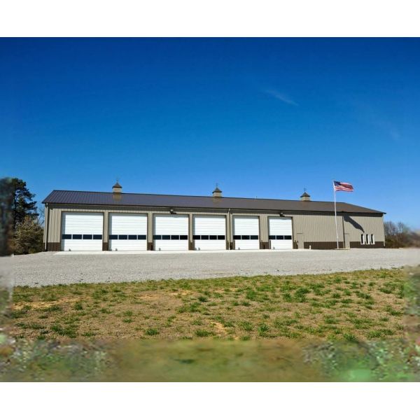 Steel Structure Car Garage for Parking Hot-Rolled Steel Forming Galvanized Steel Shed