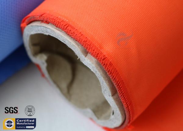 Orange Acrylic Coated Fibreglass Fabric 260GSM Chemical Resistant Fire Blanket