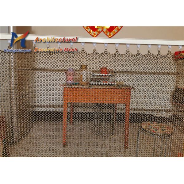 Electroplate Chain Link Drapery Exhibition Decorative Partitions Background