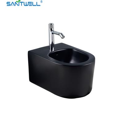 Assoalho branco do tamanho de Hung Bidet 490*370*300 milímetro da parede da bandeja do WC do banheiro de SWJ0431MB - bidê montado