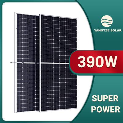 390W Bifacial Solar Panel Photovoltaic Modules Double Glass 9BB For Home Application