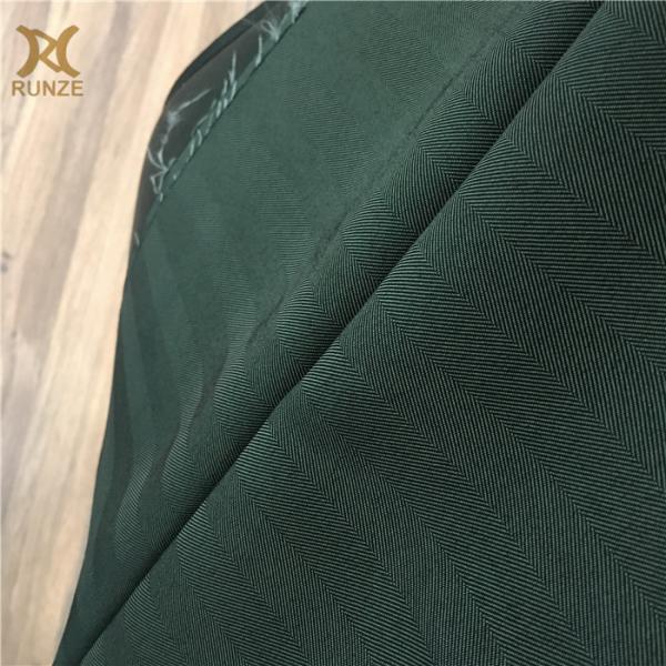 Medium Weight Black Yarn Woven Herringbone Fabric for Formal Causal Blazers 100D*100D