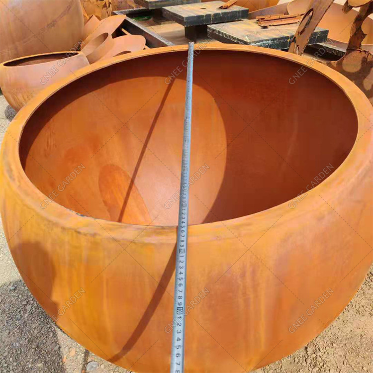 1000mm поднятый плантатор металла сферы форменный на открытом воздухе для торгового центра