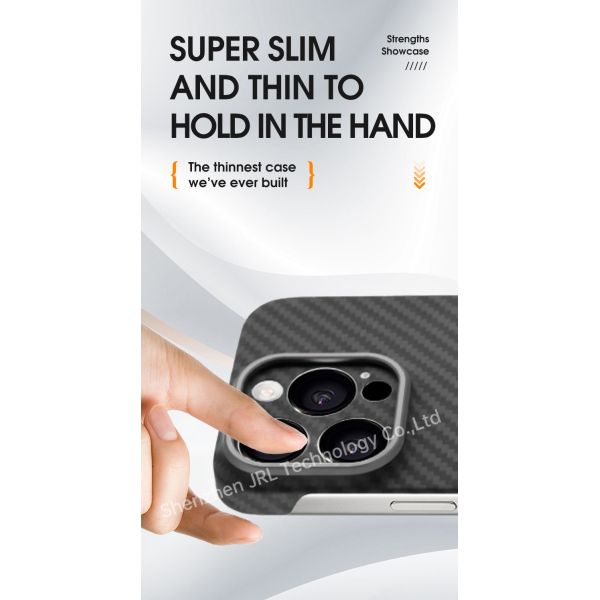 Customized Cutouts Magnetic Design Aramid Fiber Phone Case For iPhone 17 Pro Max