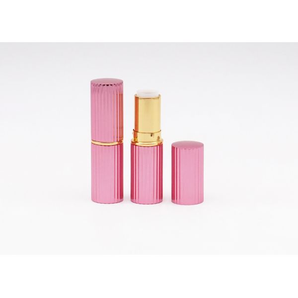 Продетая нитку трубка губной помады оптовой упаковки пинка алюминиевая пустая