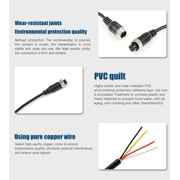 Wearproof лоскутное одеяло PVC провода OD4.5mm кабеля авиации корабля меди Puer