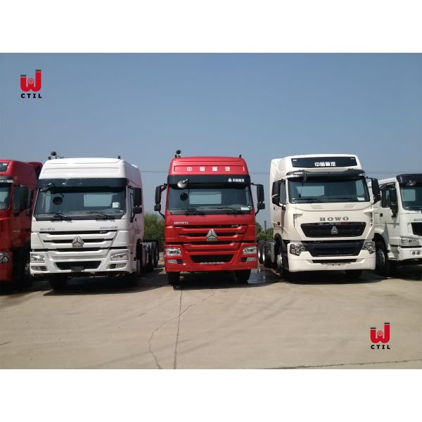 Euro 3 420HP Tractor And Semi Trailer 60t Howo Tractor Head