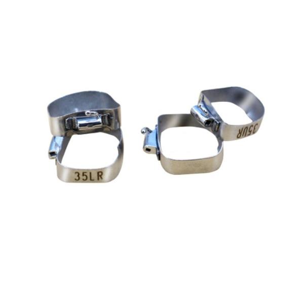 Custom Orthodontic Molar Band With Lingual Sheath Stainless Steel Buccal Tube Bands