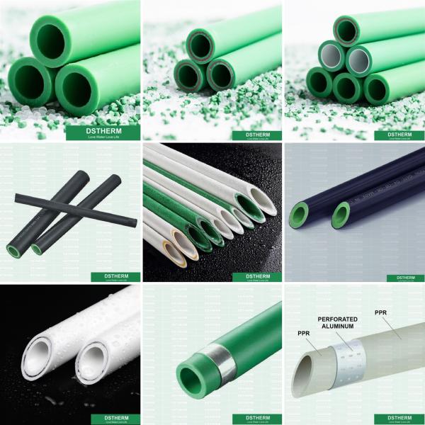 Gray Color Plastic Composite Ppr Pipe 110mm Ppr Aluminum Composite Pipe For Heating System