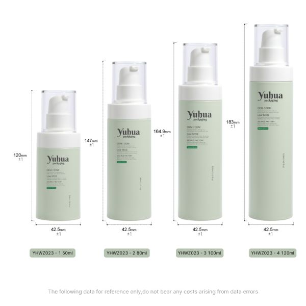 Customizable Eco-Friendly Plastic Packaging Bottles with High Impact Resistance for Cosmetic Liquids