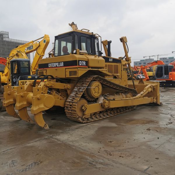 Использованный бульдозер CAT D7R Crawler оригинальный японский Caterpillar D7G D7H D7R Дозеры для продажи
