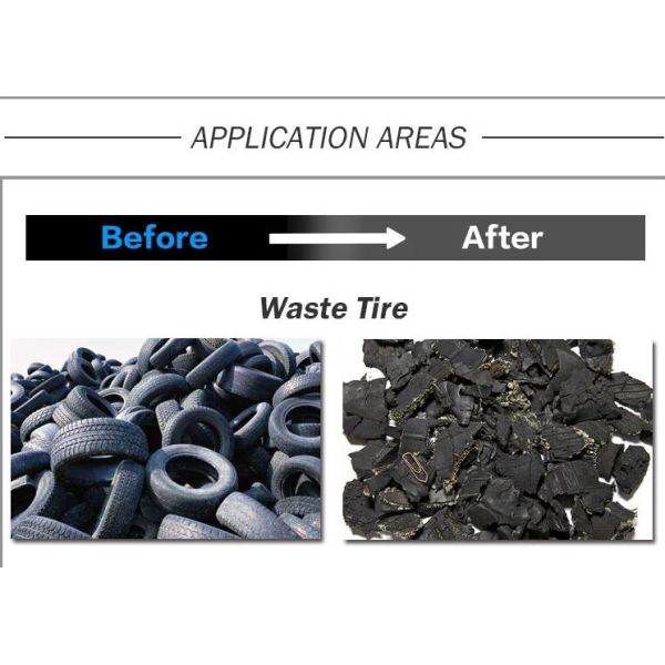 Используемый заводом по переработке вторичного сырья шредер автошины резиновый для продажи