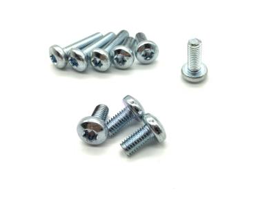 Alloy Steel Pan Head Torx Screws Zinc Plated With 0.4 Mm Thread Pitch