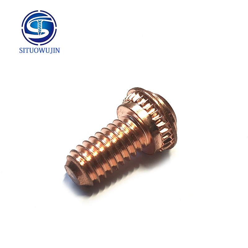 Custom 1/4-20 UNC Copper Screw with High Corrosion Resistance and Customized Length CNC Machined Bolt