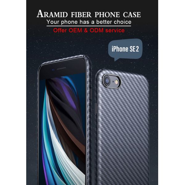 крышка волокна углерода текстуры Twill случая телефона волокна SE Aramid iPhone