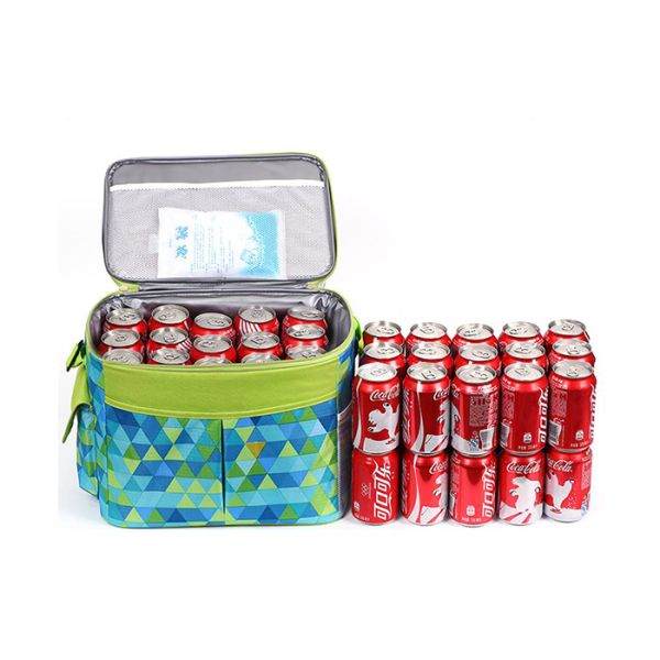 600D Polyester Lunch Cooler Bags SGS Certificated With 8mm EPE Pearl Sponge